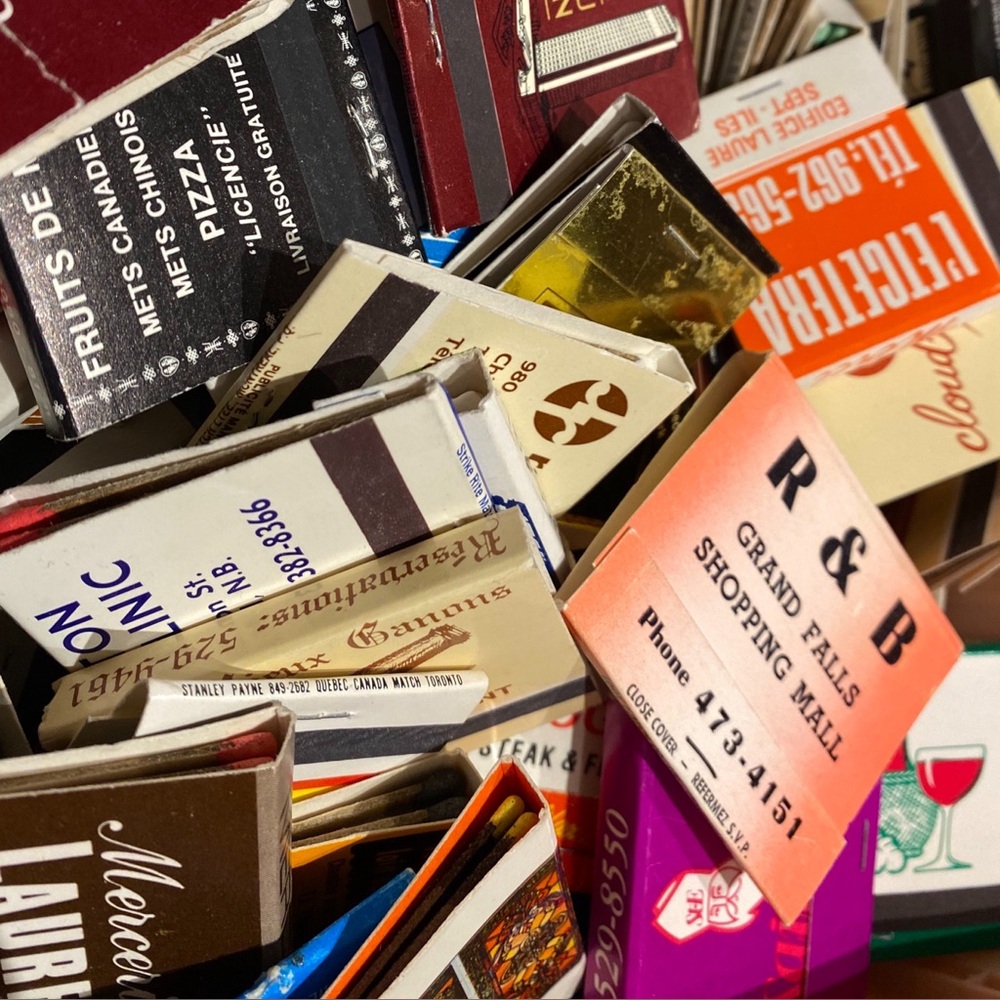 3 Mystery Vintage Matchbooks Selected at Random - Many Available